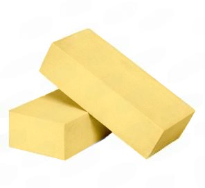 Кирпич силикатный одинарный лицевой полнотелый (желтый)