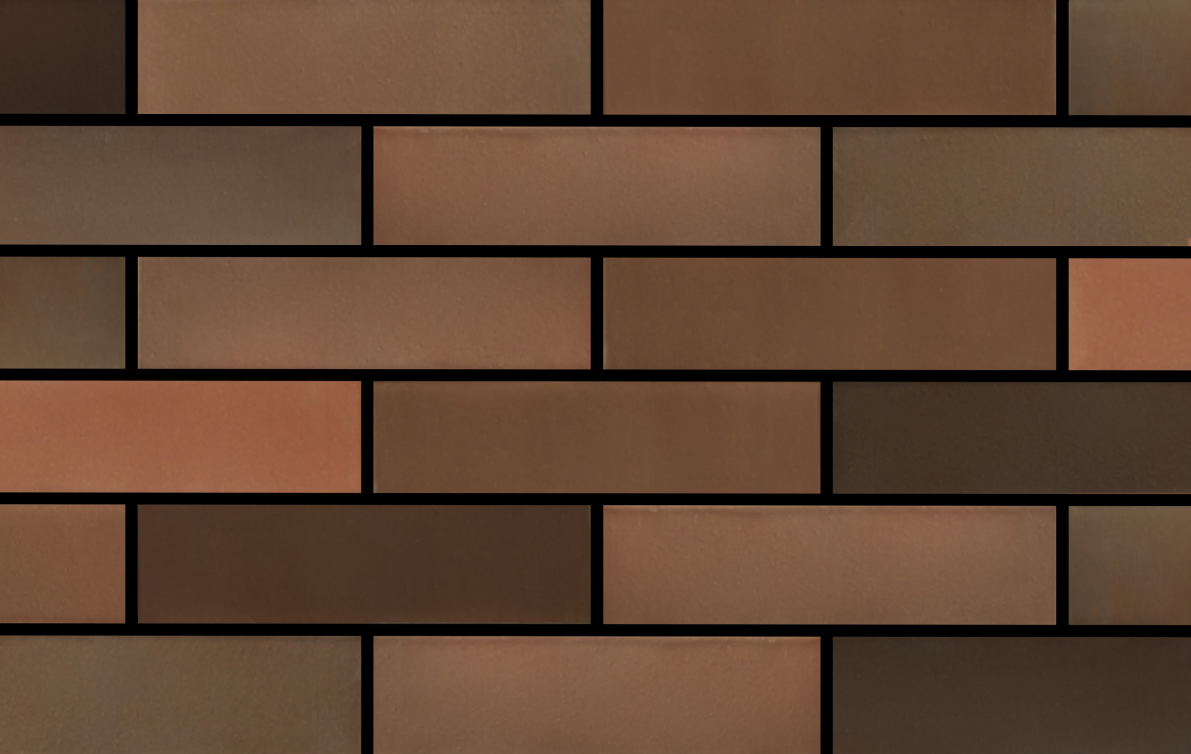 Кирпич лицевой одинарный пустотелый Дарк Флеш