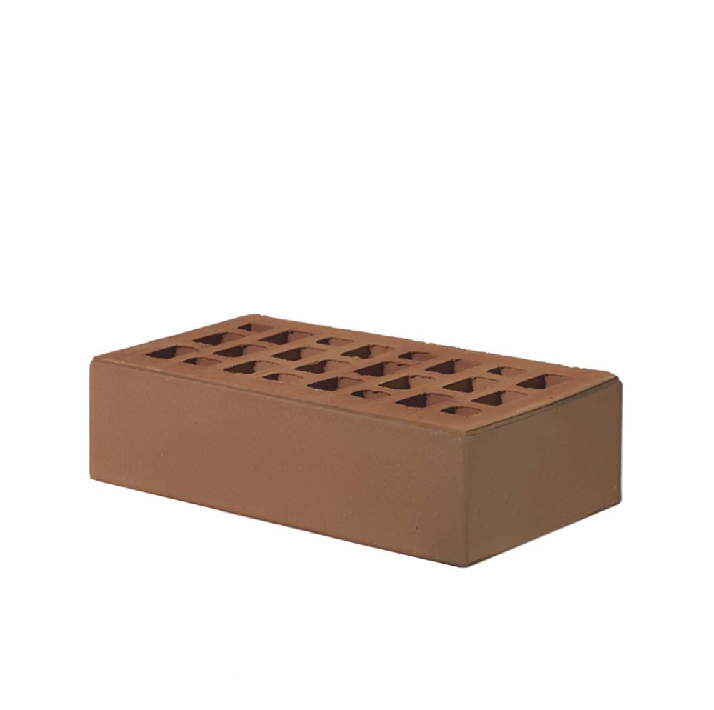 Кирпич лицевой одинарный пустотелый Дарк Флеш