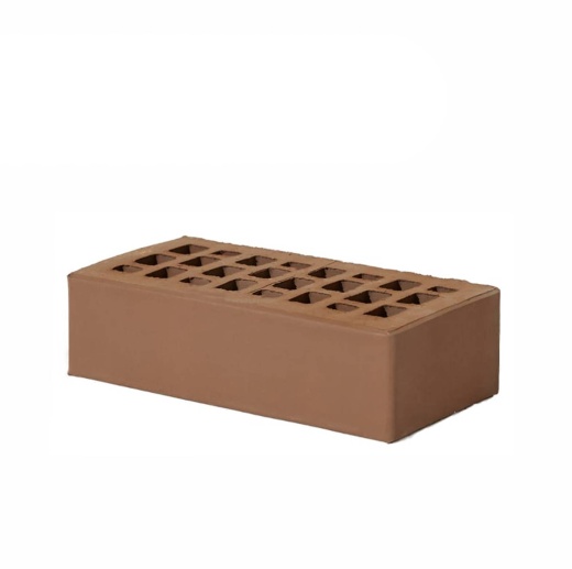 Кирпич лицевой одинарный пустотелый Корица Гладкий