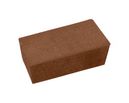 Кирпич гиперпрессованный одинарный рядовой, М200 (коричневый)