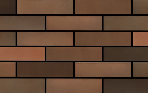 Кирпич лицевой одинарный пустотелый Дарк Флеш