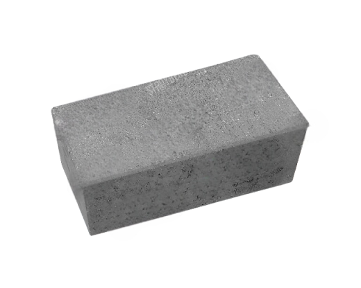Кирпич гиперпрессованный утолщенный лицевой, М200 (серый)