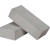 Кирпич силикатный одинарный лицевой полнотелый (серебристо-серый)